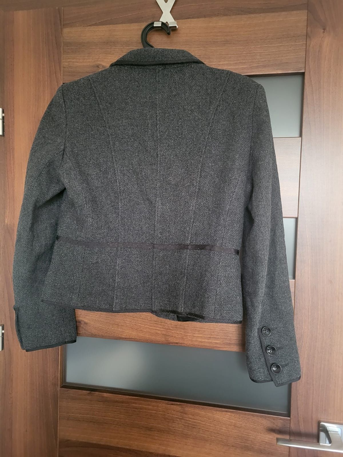 Jake*s M 38 elegancka marynarka żakiet wełniana grafitowa