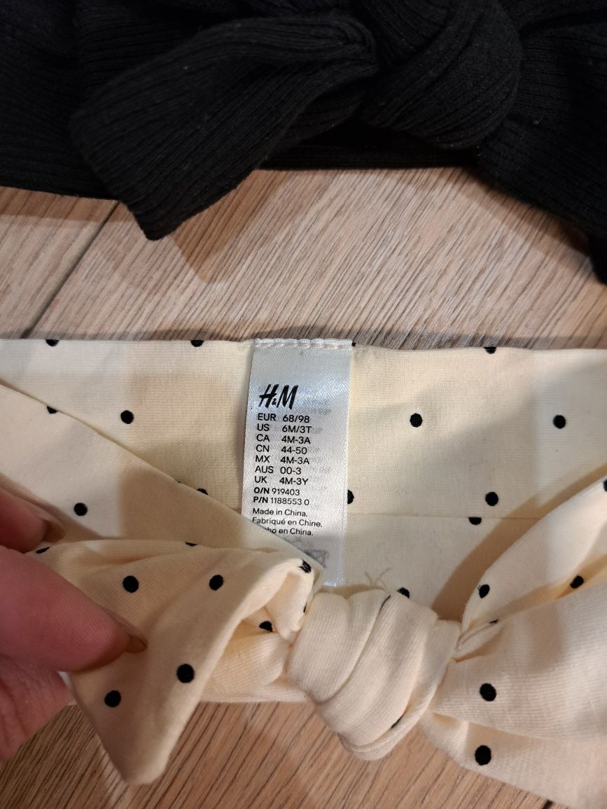Opaski H&M,  rozmiar 68/98