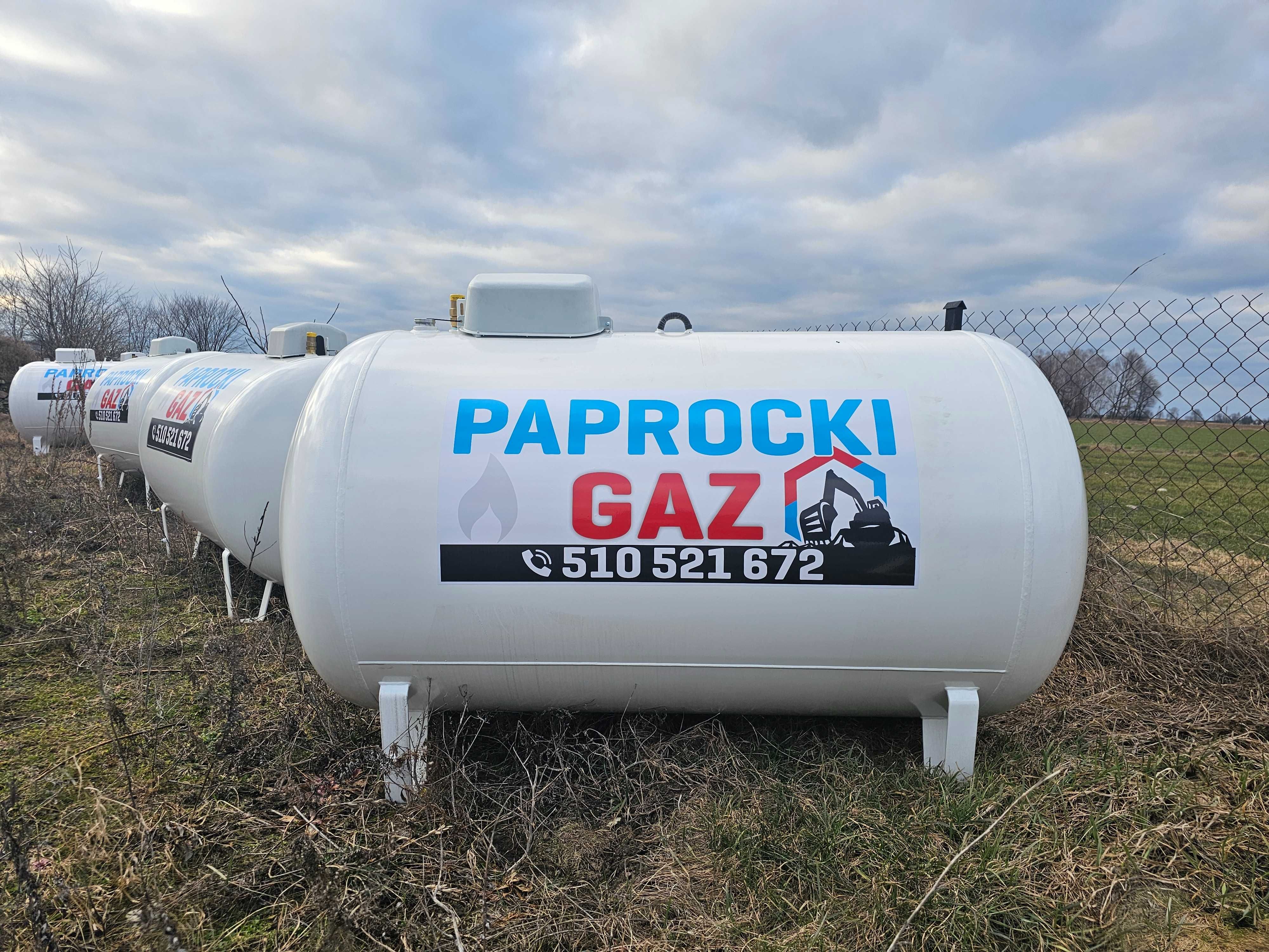 Zbiornik na gaz płynny LPG 2700L naziemny