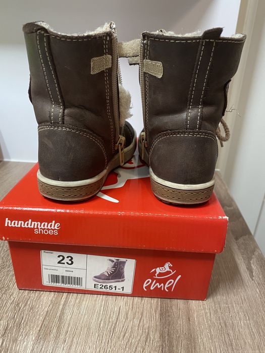 Buty zimowe Emel model 2651-10 jak nowe! Rozmiar 23 wkładka 14,5cm