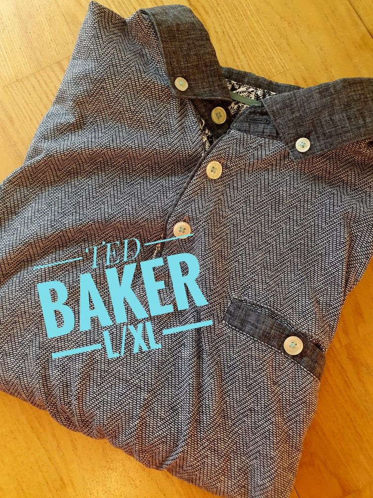 Koszulka polo w jodełkę. Ted Baker, r. L/XL