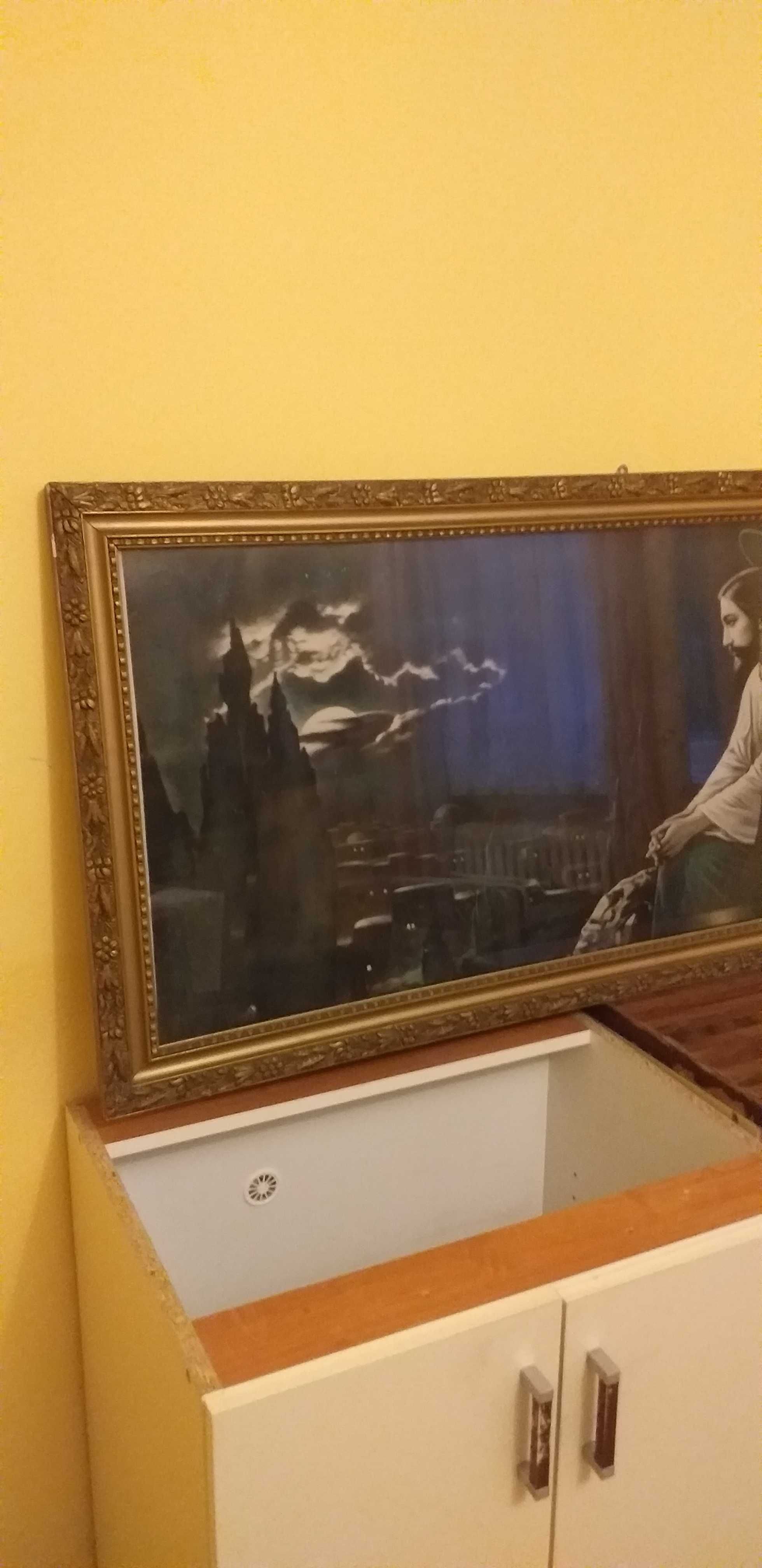 Obraz sakralny religijny  Modlitwa Jezusa w Ogrójcu 65x135 cm