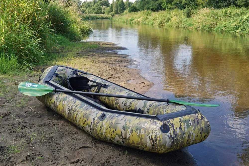 Wiosło packraft kajak składane czteroczęściowe karbon-szklane 230 cm