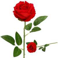 Sztuczny kwiat dekoracyjny RÓŻA czerwona
