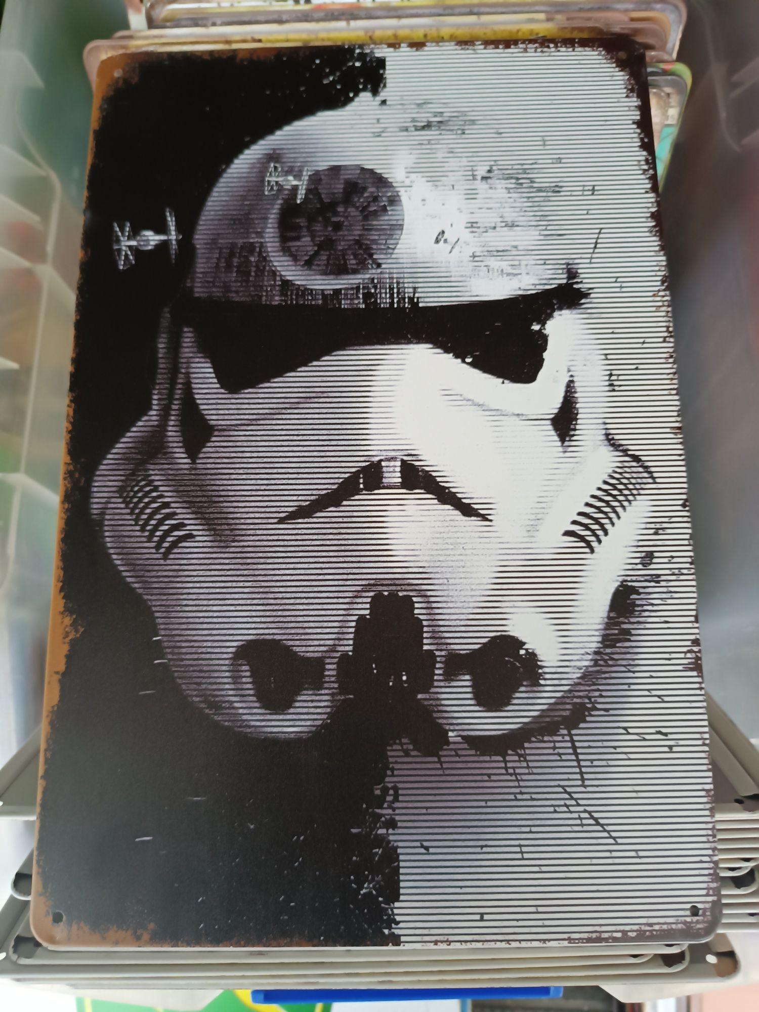 Placa em metal Banda desenhada Marvel Star wars