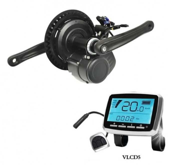 Udoskonalony silnik centralny TSDZ2 48V 500W - VLCD5
