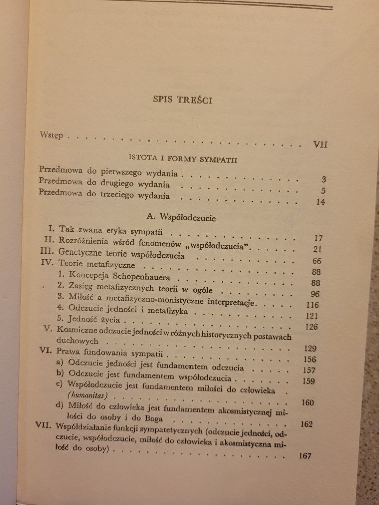 Max Scheler Istota i formy sympatii 1986 PWN