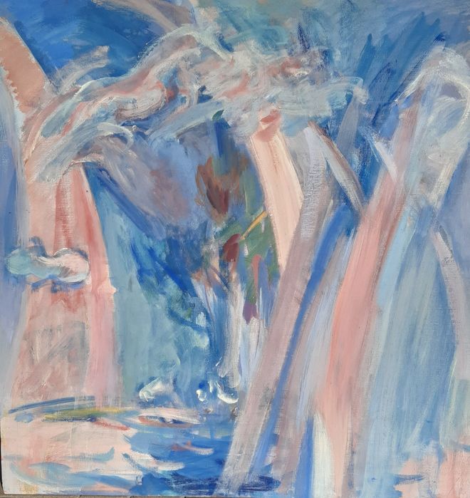 Картина Генриха Нечипоренко "Весна". 90х90см. Холст.