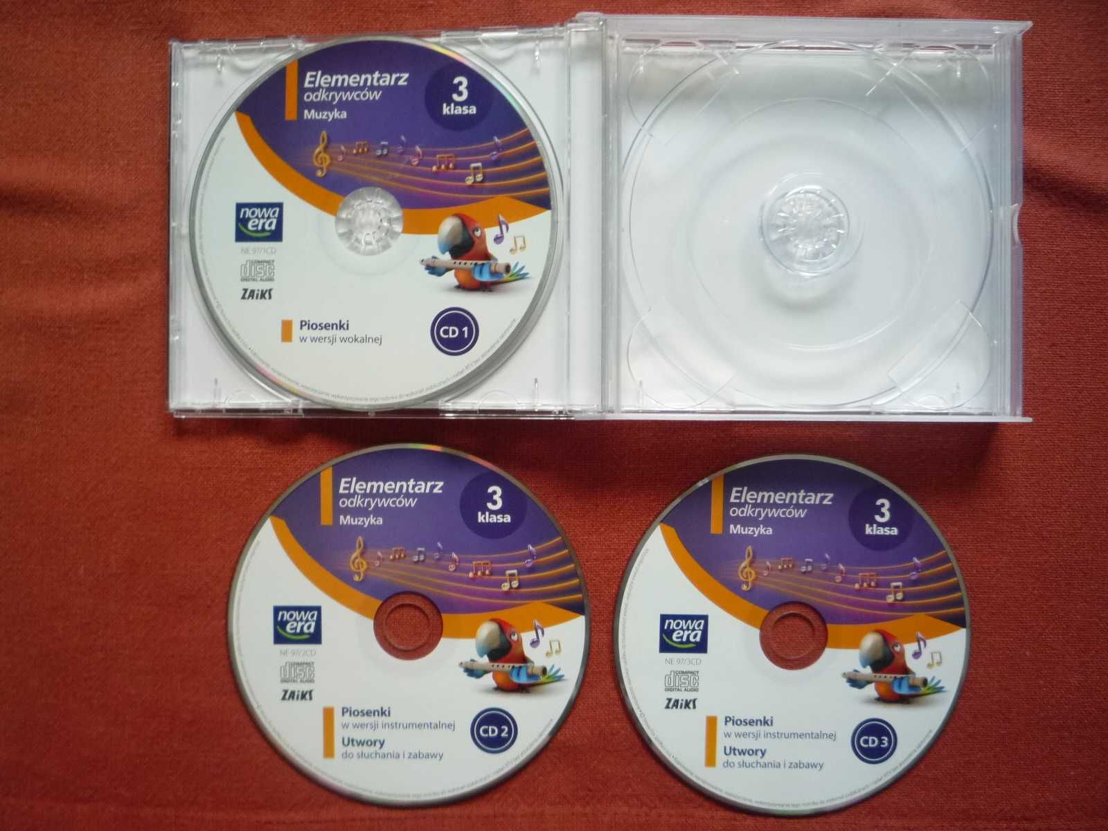 Elementarz odkrywców 3 Płyty CD Piosenki Muzyka Nowa Era