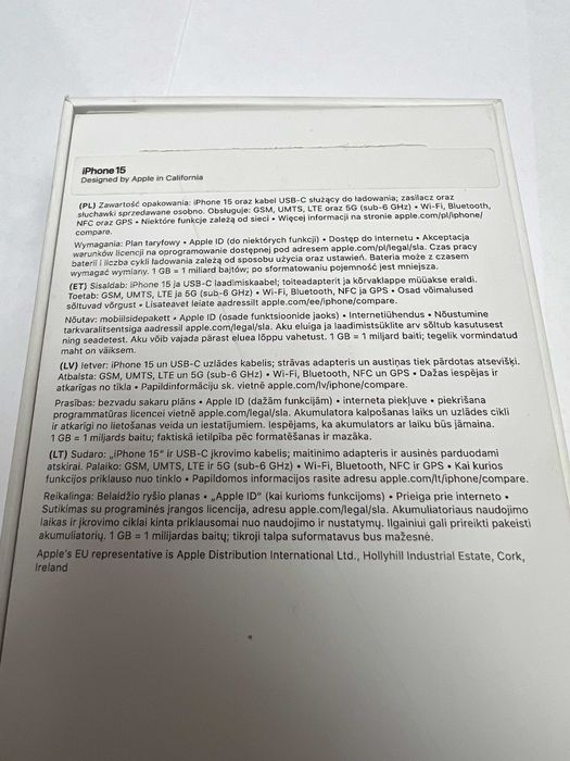 Jak NOWY Telefon Apple Iphone 15 128GB Green Sklep Wyspa Gsm Leclerc