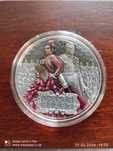 Срібна монета 2 oz antik finish 3D друк