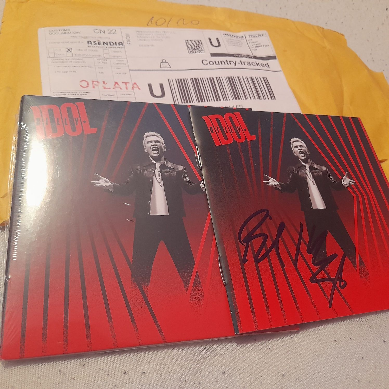 Billy Idol Cage EP z autografem