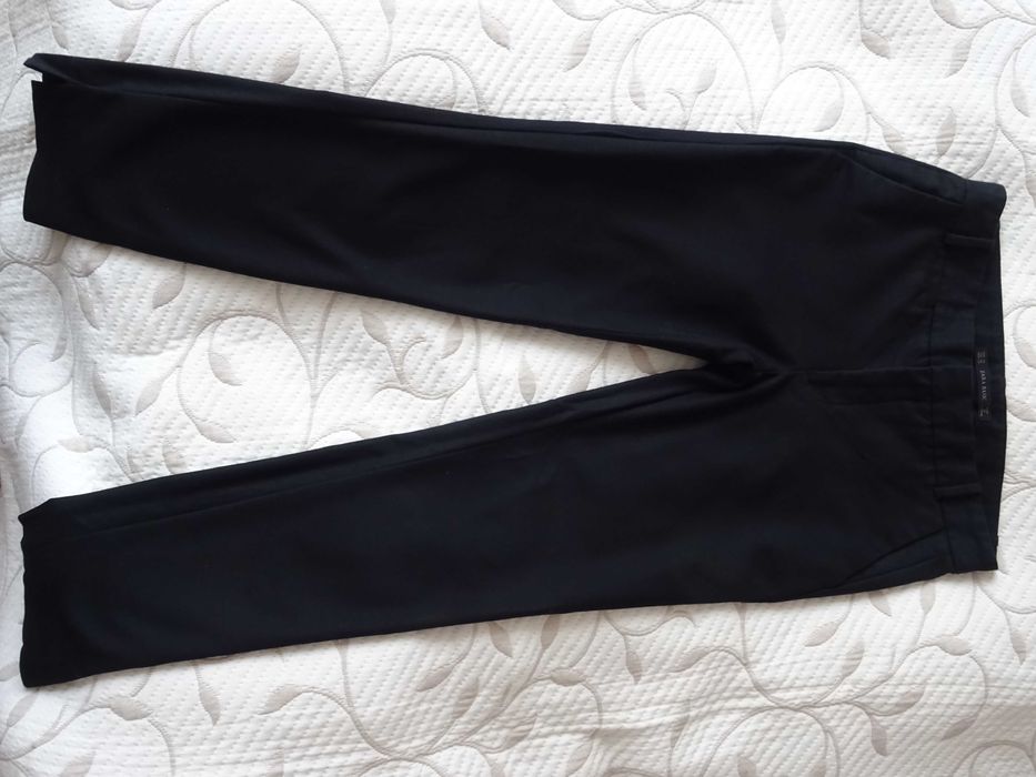 Czarne spodnie eleganckie rybaczki Zara 34