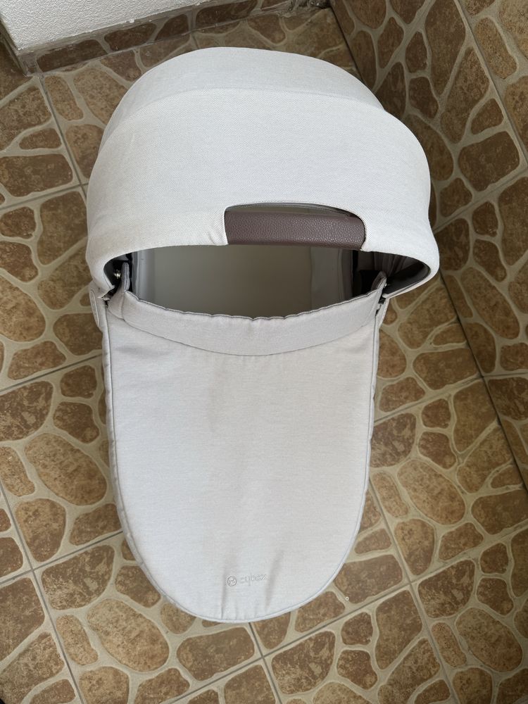 Gondola Cybex Balios S Lux Lava Grey + przescieradło i ochraniacz