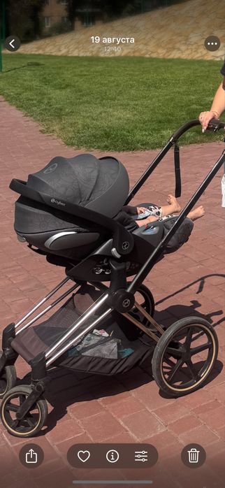 Автокрісло 0 -15 (+ адаптори) Cybex Cloud Z i-Size  flowers grey