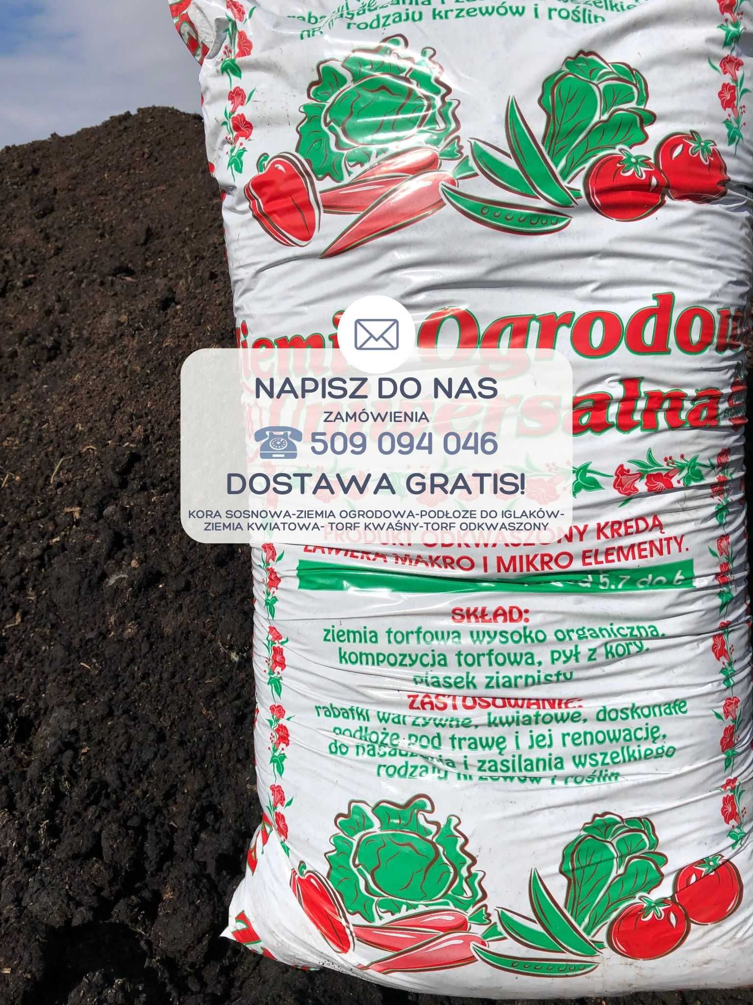 Dekoracyjna Kora Sosnowa Ziemia Torf Dowóz Halinow-Rembertów okolice!