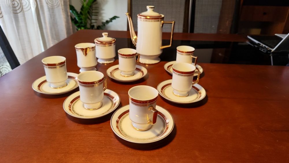 Serviço de Café Vista Alegre – Vintage – Completo para 6 Pessoas