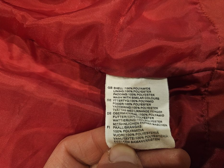 Czerwona kamizelka dziewczynka chłopiec 122 h&m zatrzaski zamek kiesze