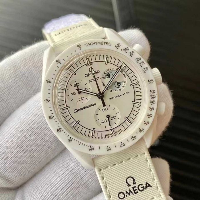 Zegarek Omega Swatch Biały Snoopy SO33W700 - dobry stan, ładny