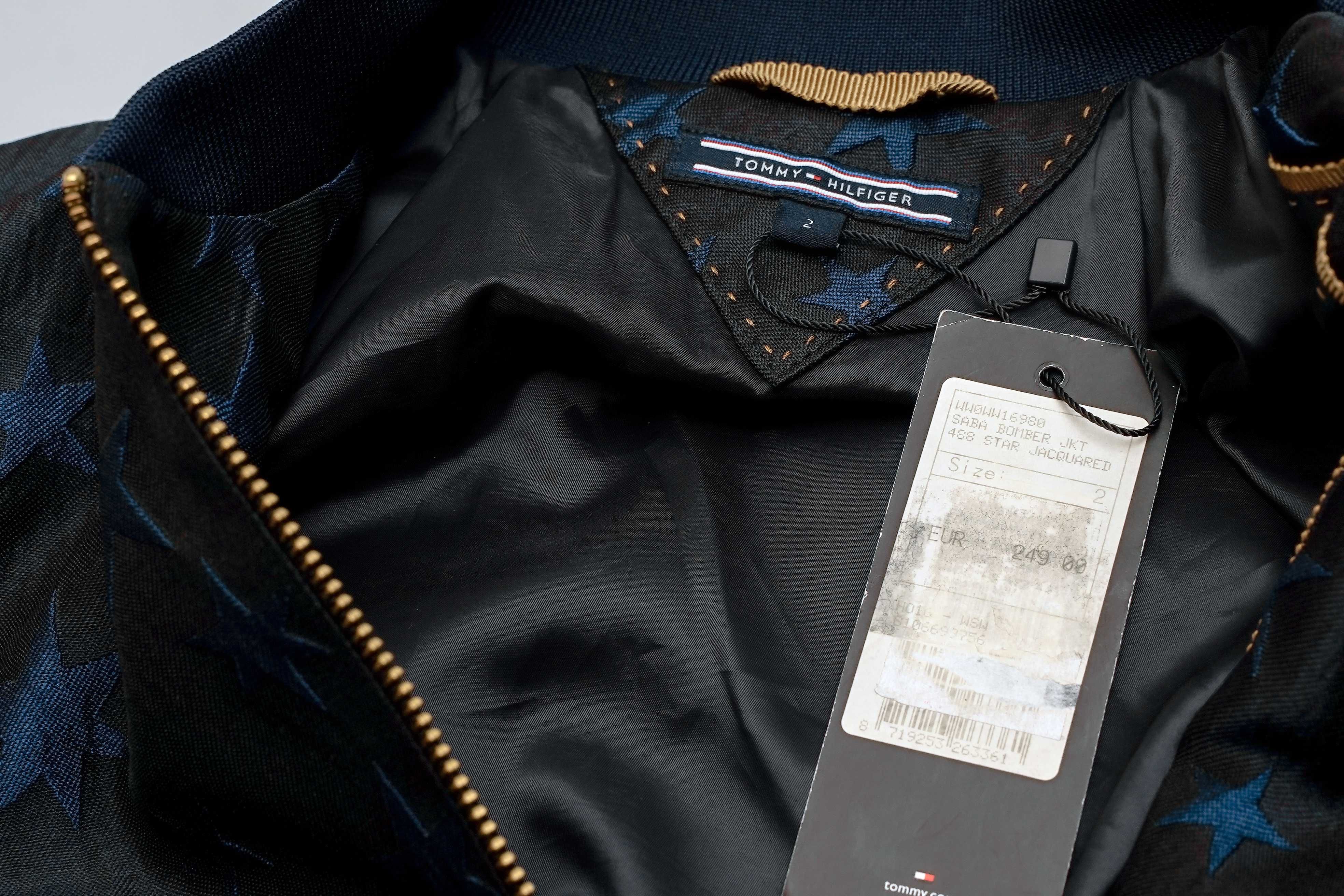TOMMY HILFIGER -NOWA Damska Kurtka Bomberka SABA 488 STAR ROZ.34 XS
