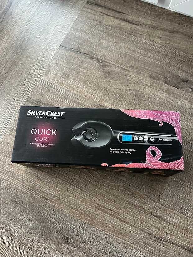 Obrotowa Lokówka Ceramiczna do włosów Silvercrest Quick Curl 24W