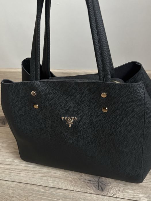 Torba shopper czarna
