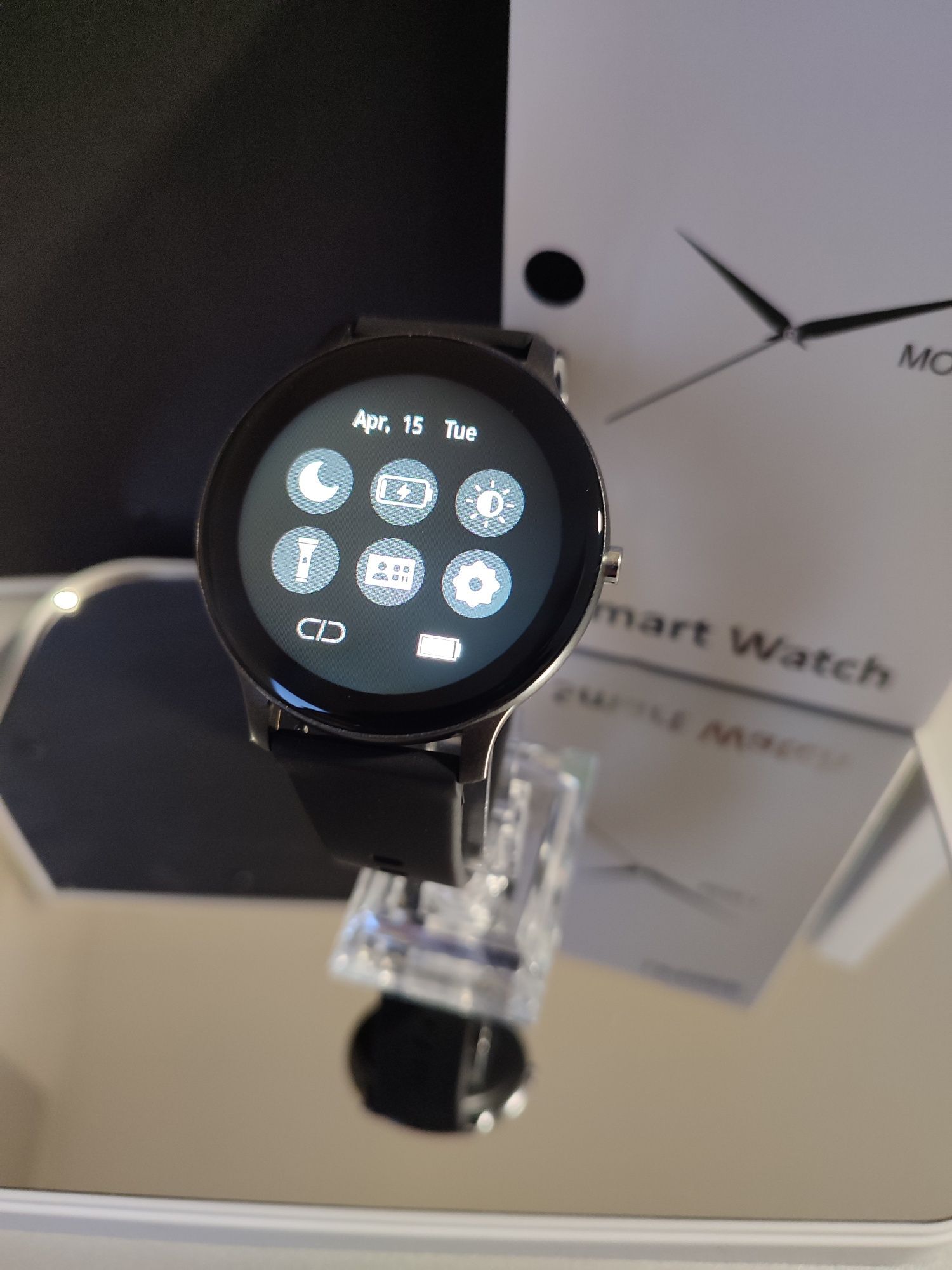 Nowy smartwatch zegarek bluetooth czarny