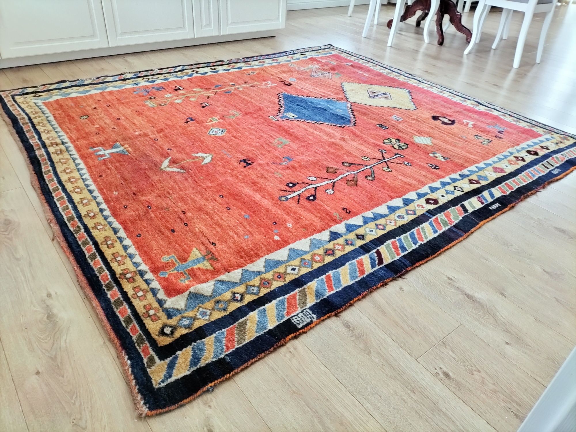 Perski ręcznie tkany wełniany dywan Gabbeh 210x240cm