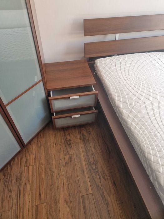 Meble do sypialni IKEA HOPEN - 2 szafy, komoda, łóżko