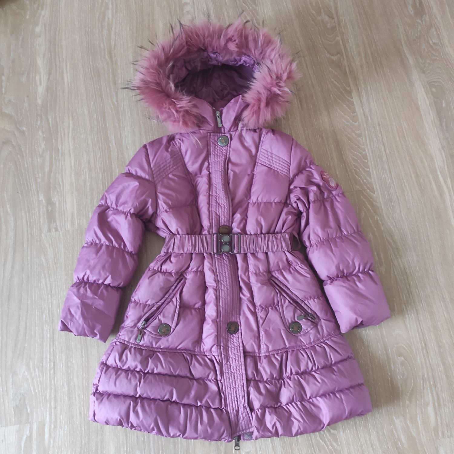 Зимове пухове пальто для дівчинки