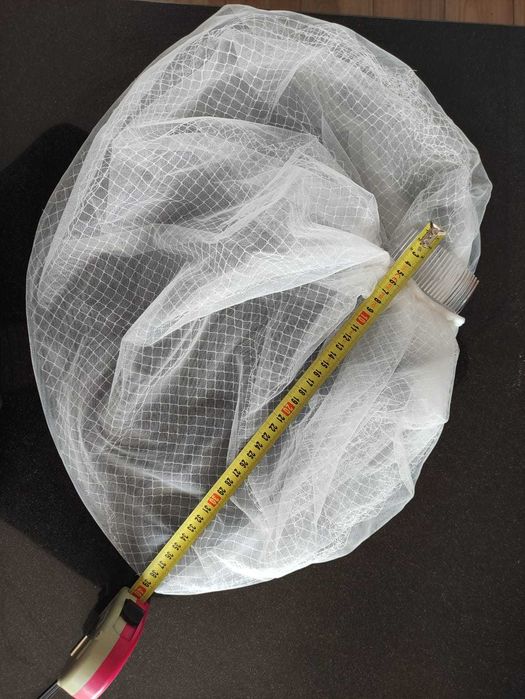 Welon nowy krotki na grzebieniu biały i śmietankowy