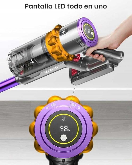 Bezprzewodowy Odkurzacz 550w 1,6L Dotykowy LED Filtr HEPA Anyson