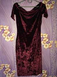 Велюровое платье