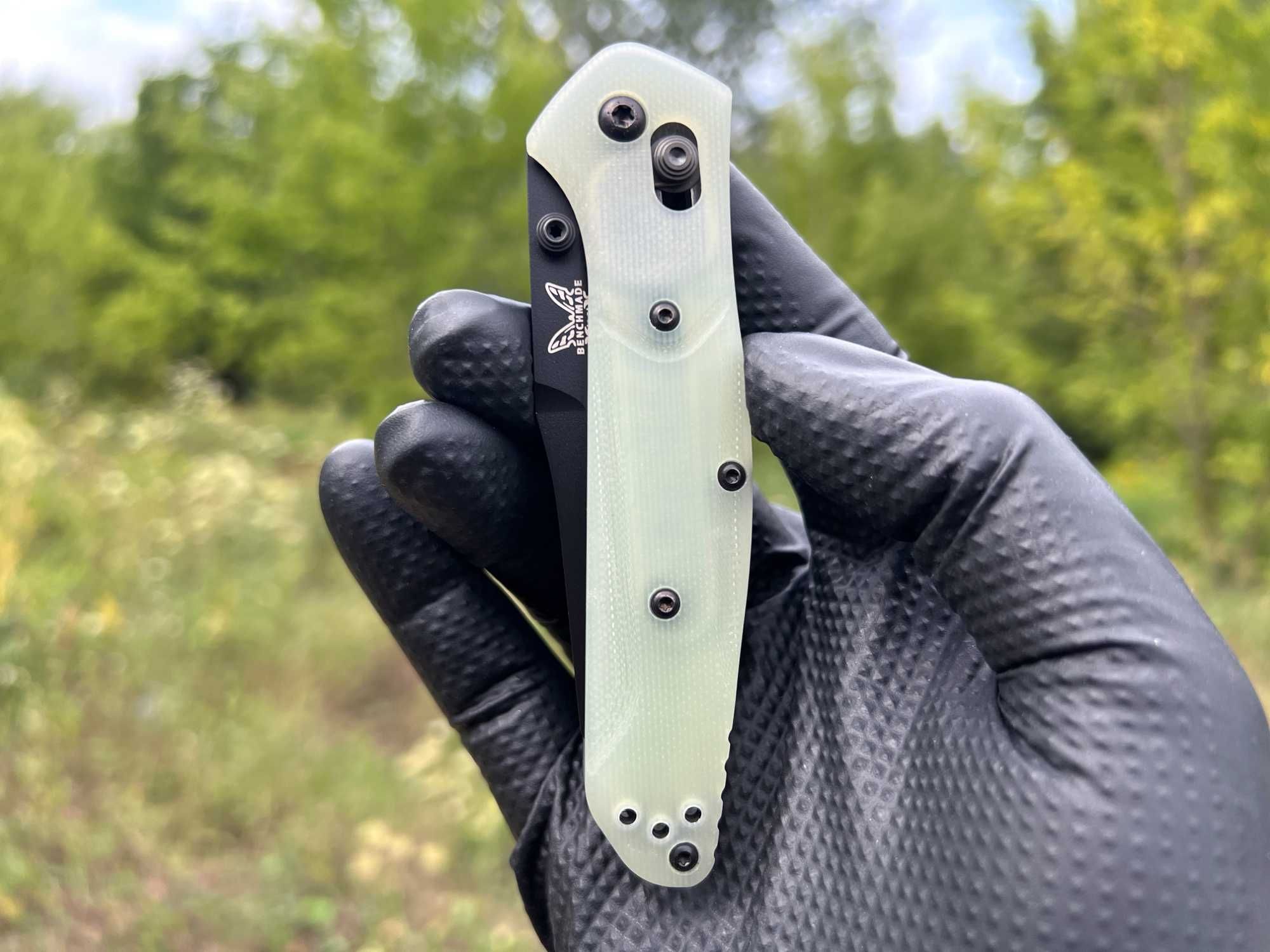 Складний ніж Benchmade 940 Osborne AXIS Lock Natural G-10 CPM M4