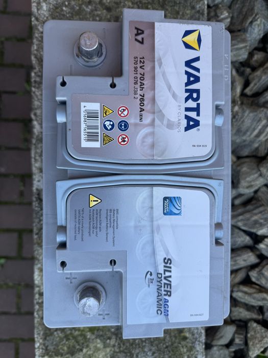 Akumulator VARTA AGM 12V 70AH 760A