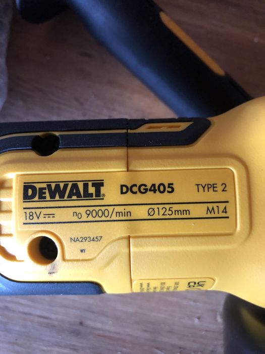 Dewalt DCG405 Акумуляторна безщіткова шліфмашина без АКБ Оригінал