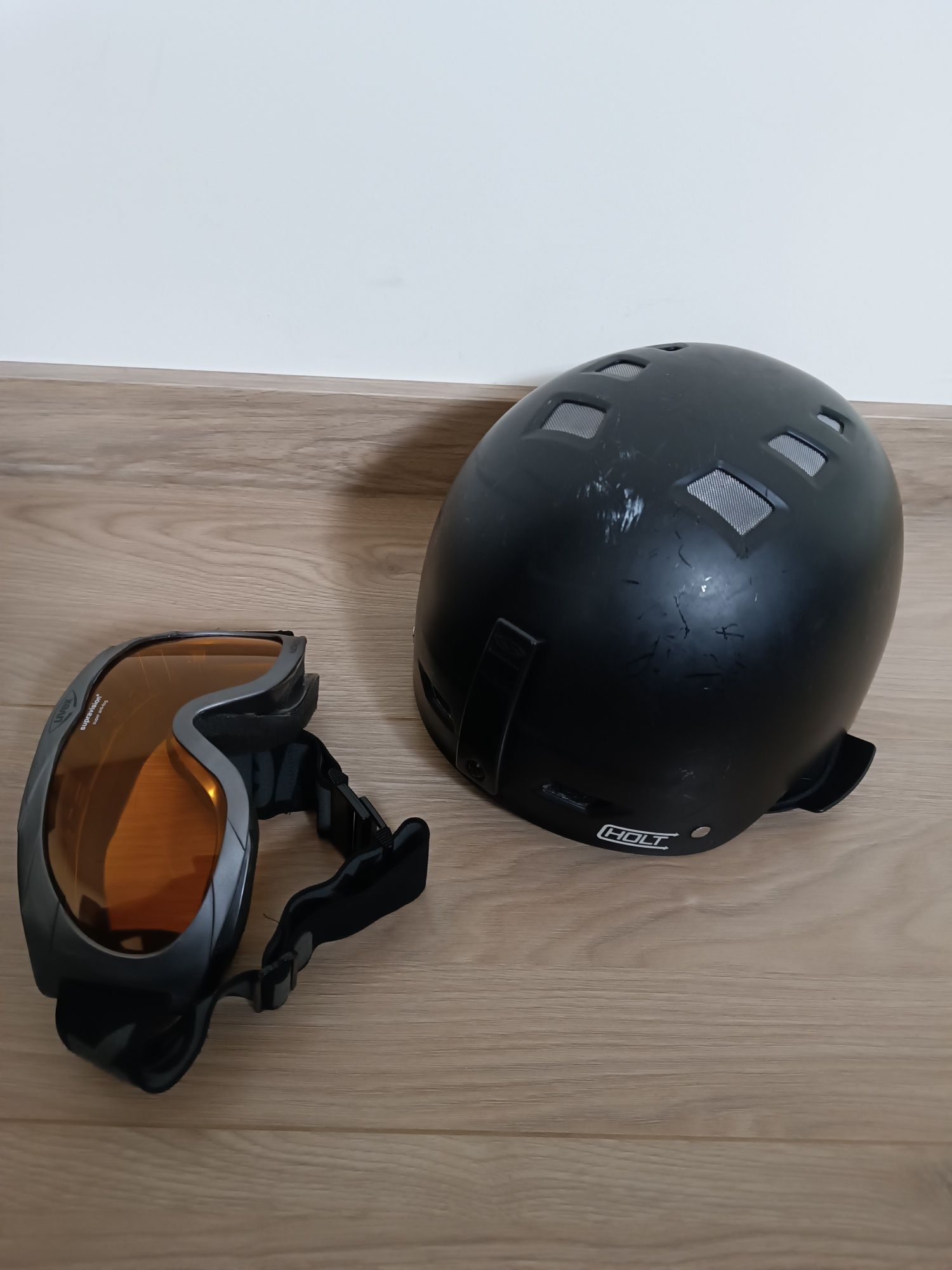 Kask Smith Holt XL + gogle uvex