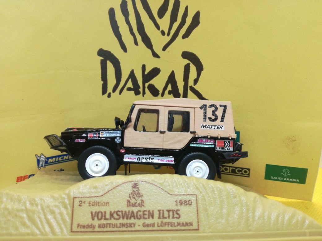 N.146 Miniaturas 1/43 Conjunto VW Iltis 78/80 Normal e Dakar