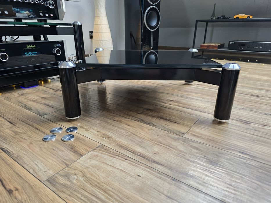 Szklany stolik audio rtv Norstone Spider 1.