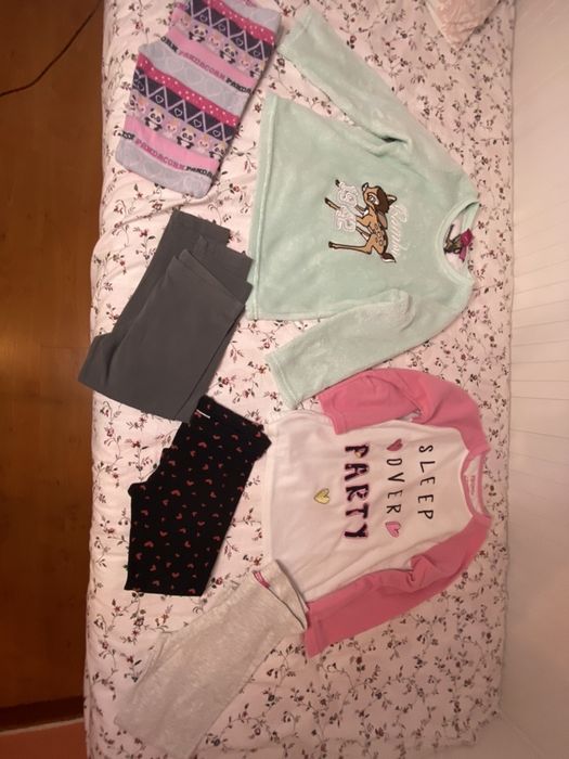 Pijamas/leggins 5/6 anos