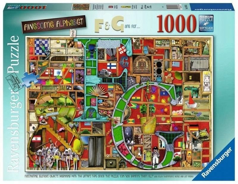 Puzzle 1000 Niesamowity Alfabet, Ravensburger