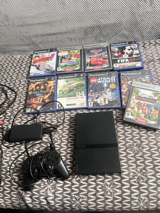 playstation 2 z grami ps2 slim