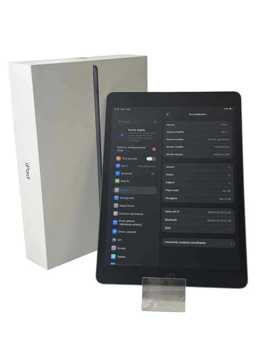 Tablet apple ipad  (9TH GEN) 10,2" 3 GB / 64 GB