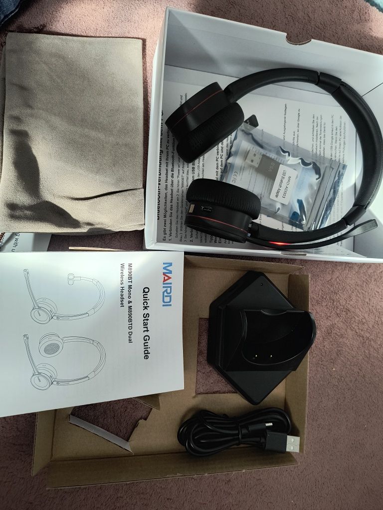 Zestaw słuchawkowy Bluetooth bezprzewodowe Mairdi