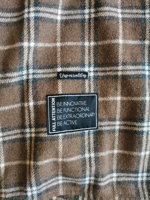 Kurtka bershka marynarka koszulowa rozpinana brązy roz. S