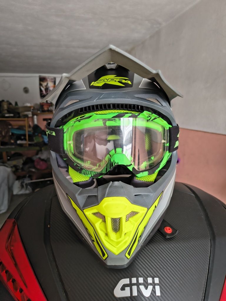Kask Kappa Cross Enduro + google