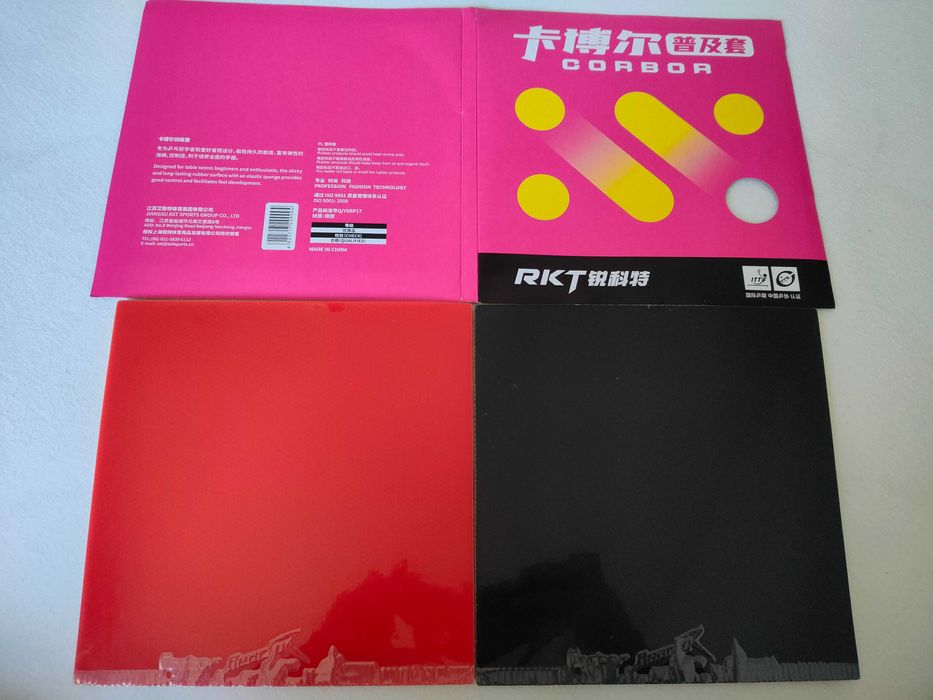 Rakietka do tenisa stołowego Corbor Reactor, Sanwei T5000 NOWA