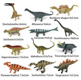 Ręcznie malowane 12 sztuk dinozaurów edukacyjne dla dzieci