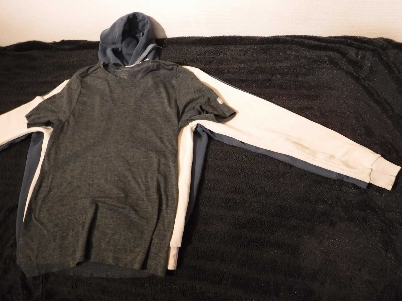 Komplet dla nastolatka 2 bluzy Nike , New Balance  z koszulką Asis