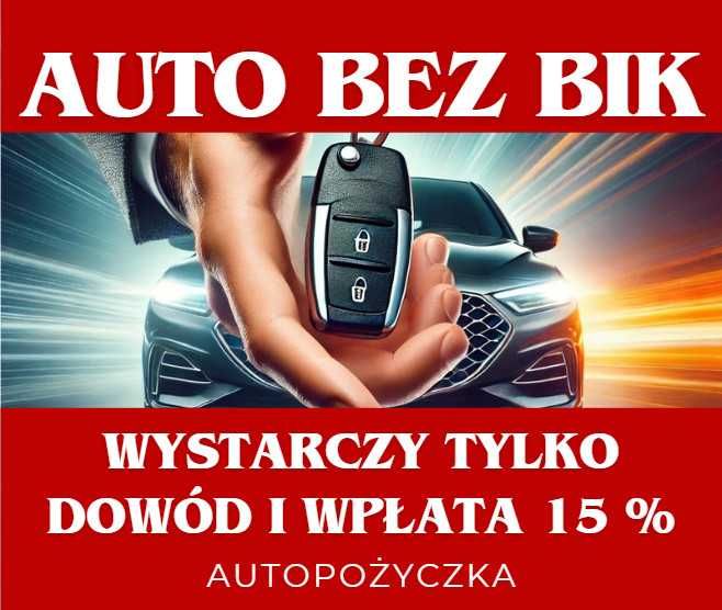 Kredyt na auto bez BIK KRD – tylko dowód - bez zdolności i dochodu